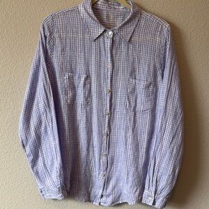 Lily Pulitzer Casual Linen Button Down Shirt